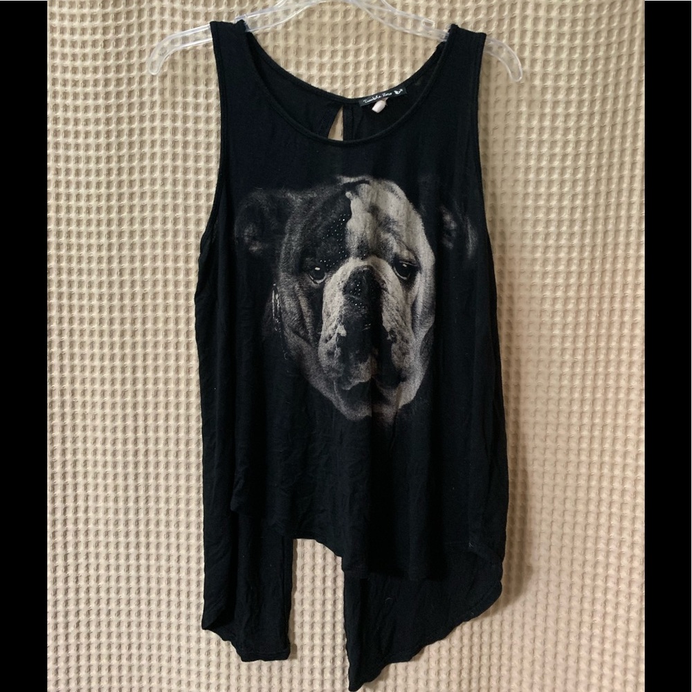 Cute blinged bulldog tank